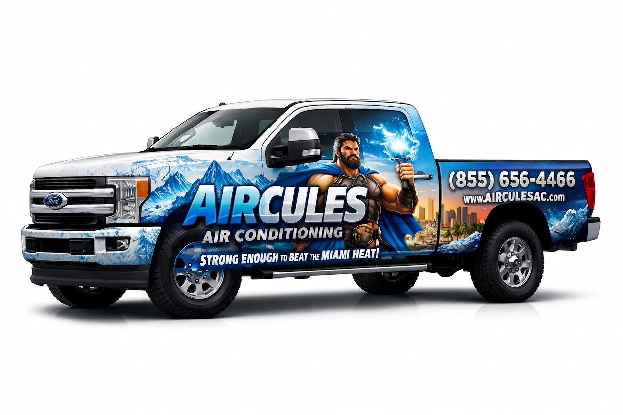 Aircules Air Conditioning service truck